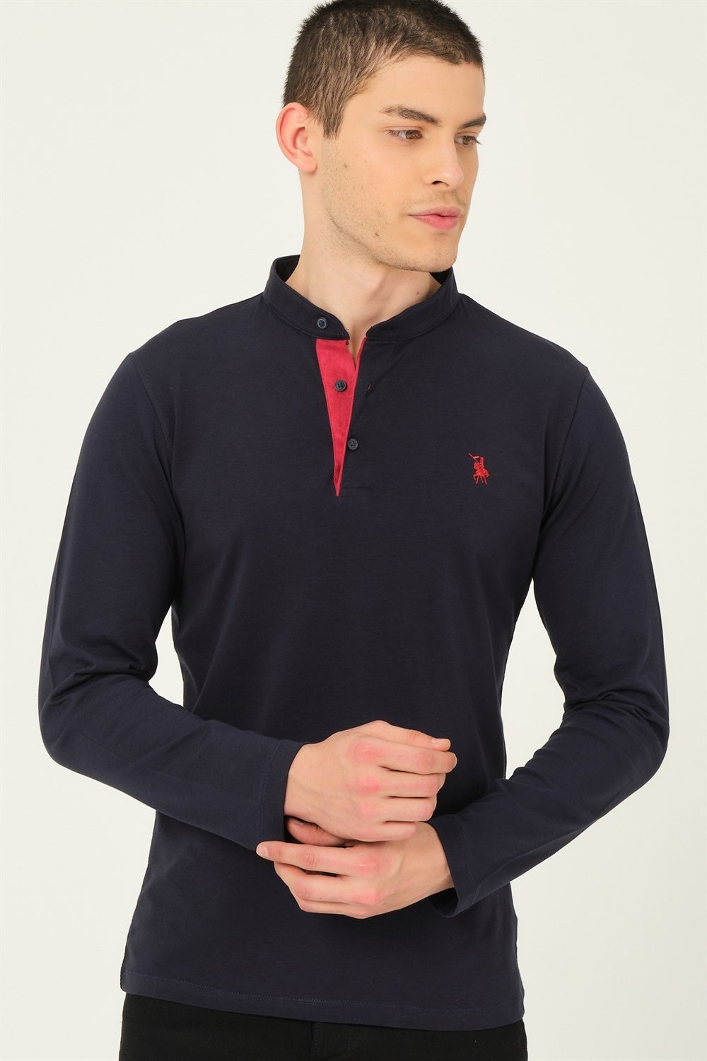 İKİLİ SET V4009 DEWBERRY ERKEK SWEATSHIRT-LACİVERT-BEYAZ