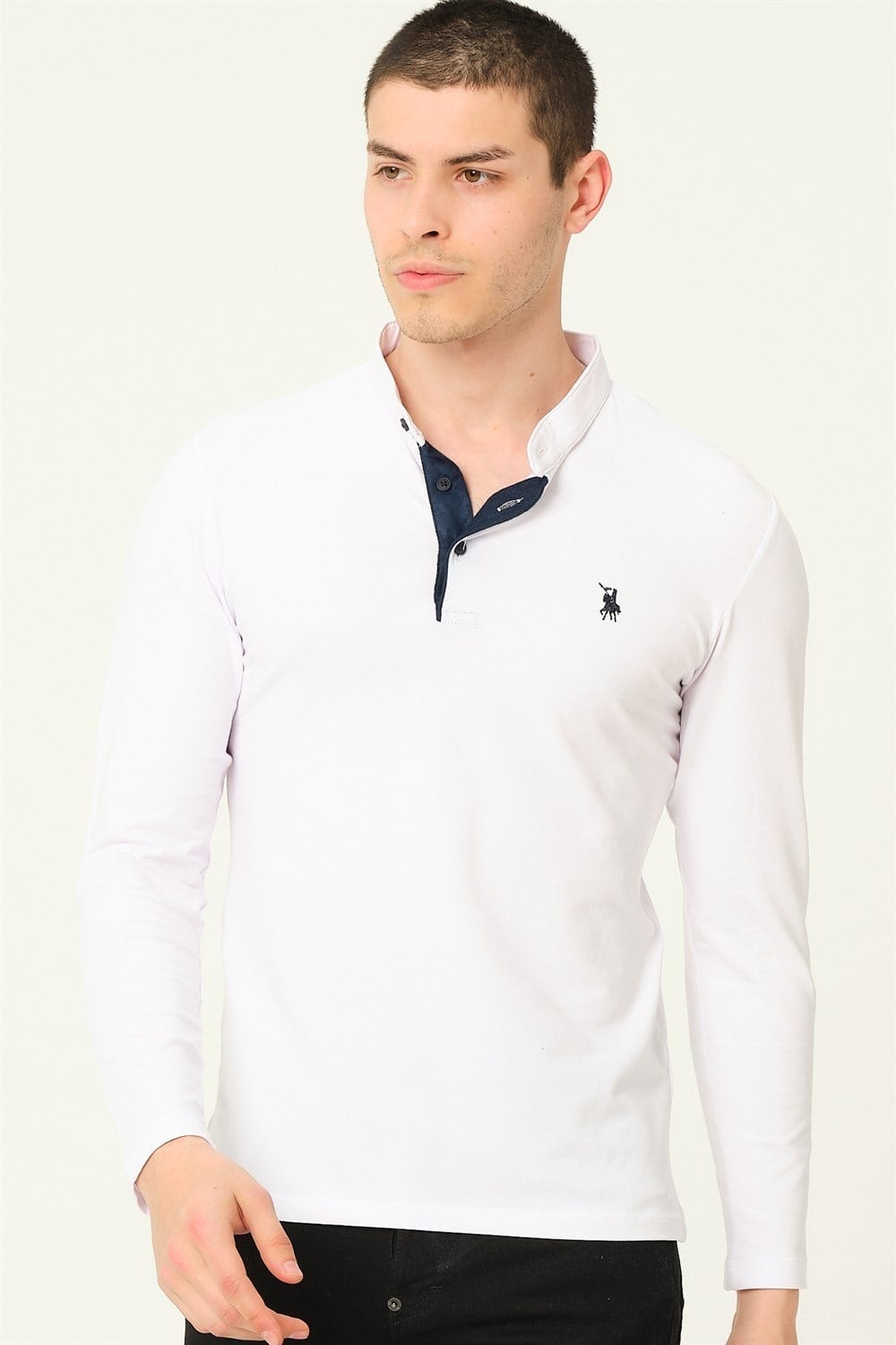 İKİLİ SET V4009 DEWBERRY ERKEK SWEATSHIRT-LACİVERT-BEYAZ