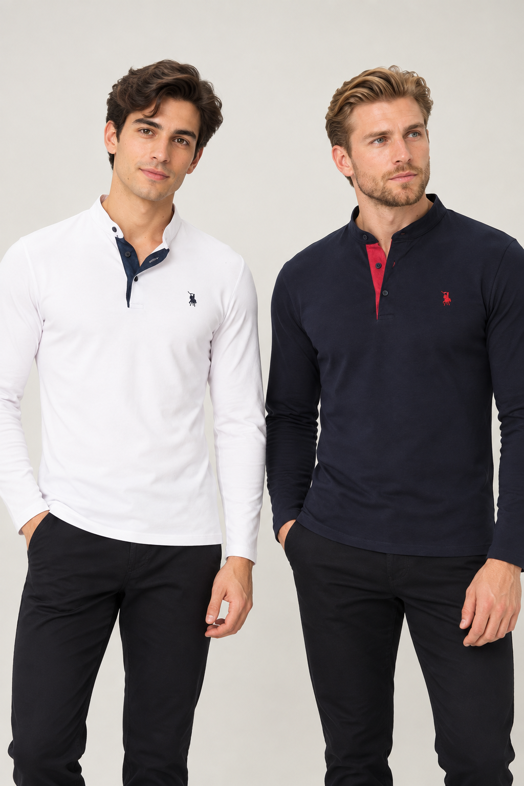 İKİLİ SET V4009 DEWBERRY ERKEK SWEATSHIRT-LACİVERT-BEYAZ