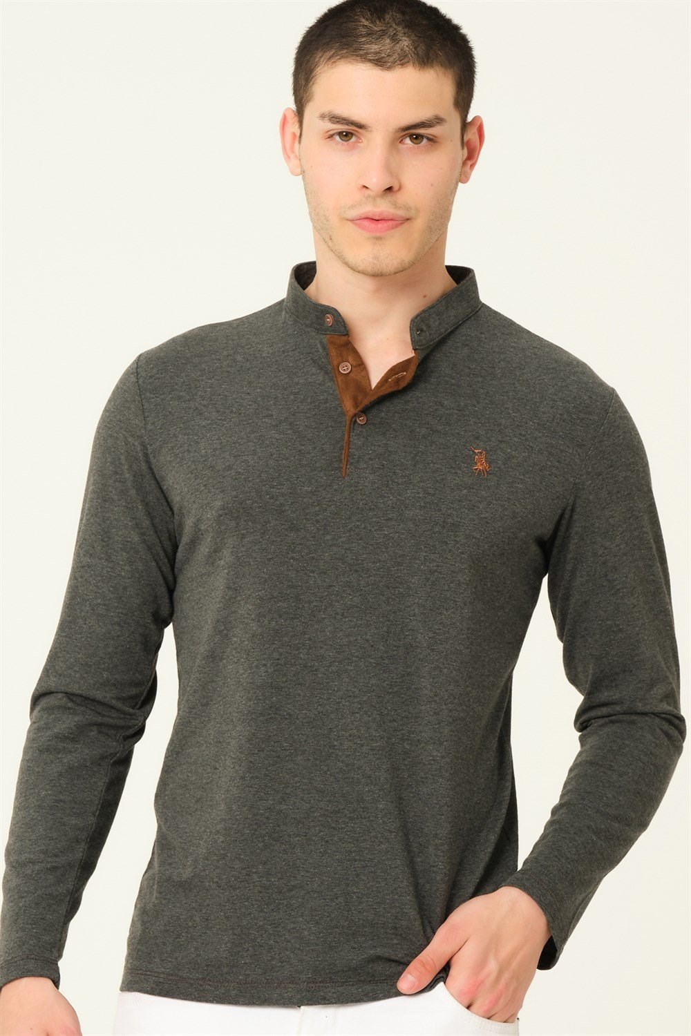 İKİLİ SET V4009 DEWBERRY ERKEK SWEATSHIRT-ANTRASİT-SİYAH