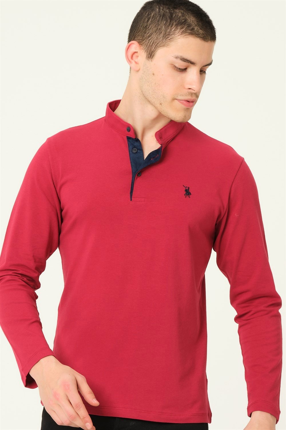 İKİLİ SET V4009 DEWBERRY ERKEK SWEATSHIRT-SİYAH-BORDO