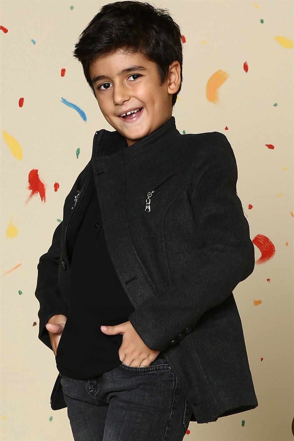 K3001 DEWBERRY ERKEK ÇOCUK KABAN-ANTRASİT