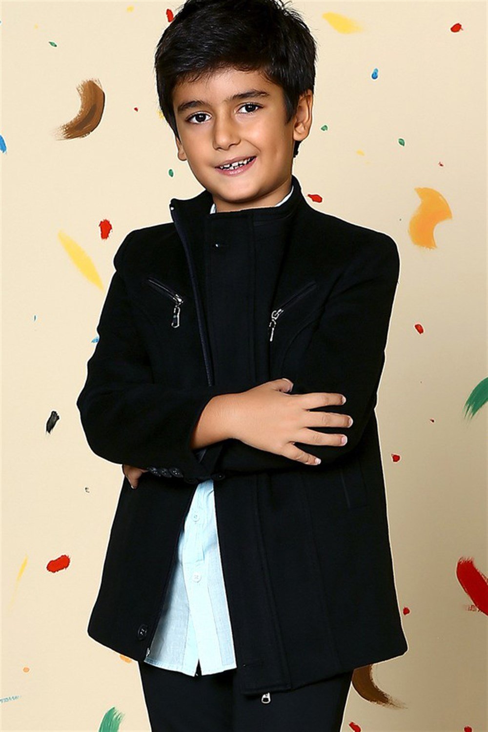 K3001 DEWBERRY ERKEK ÇOCUK KABAN-SİYAH