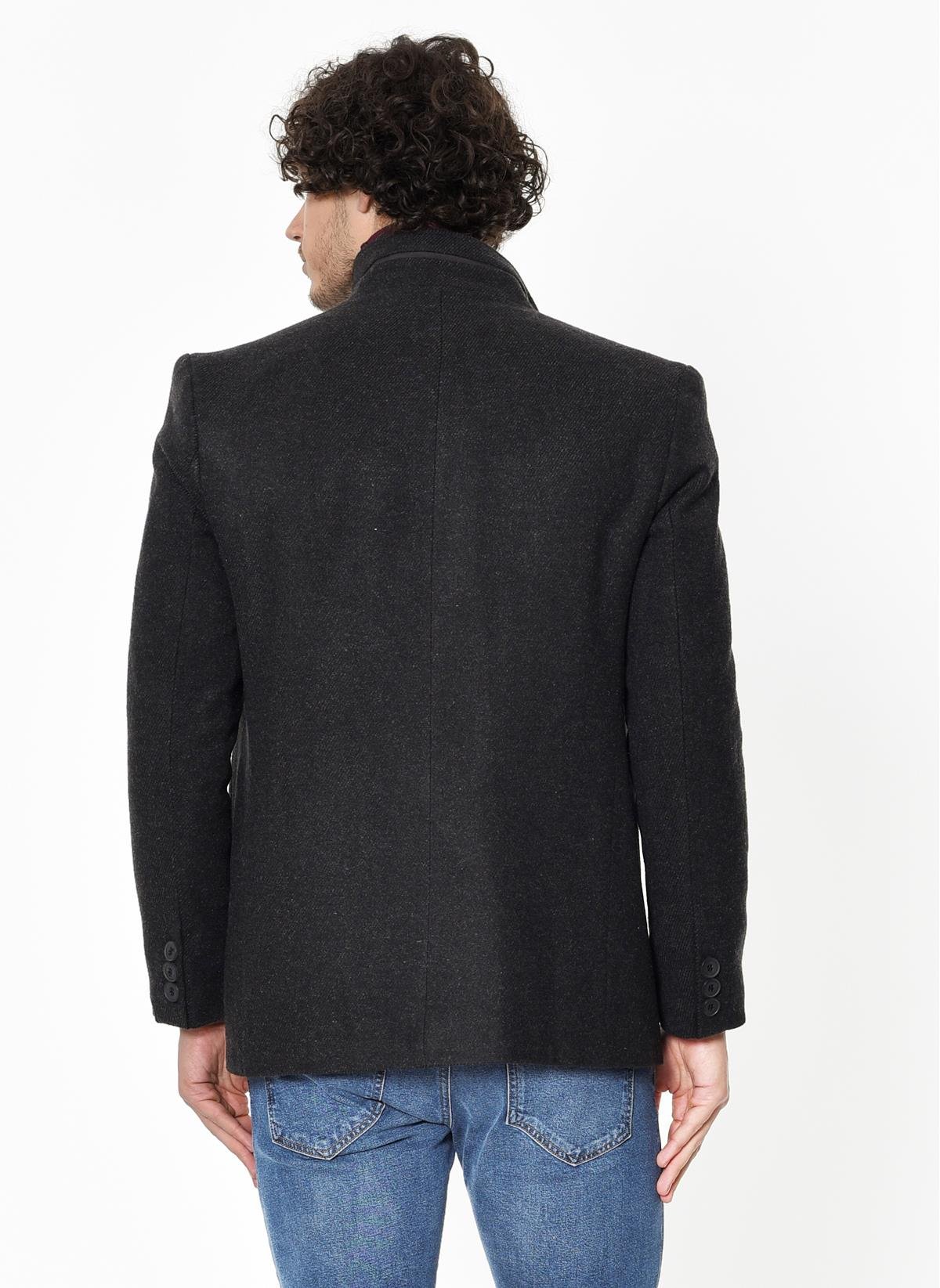 K7126 DEWBERRY ERKEK KABAN-DİAGONAL ANTRASİT-2