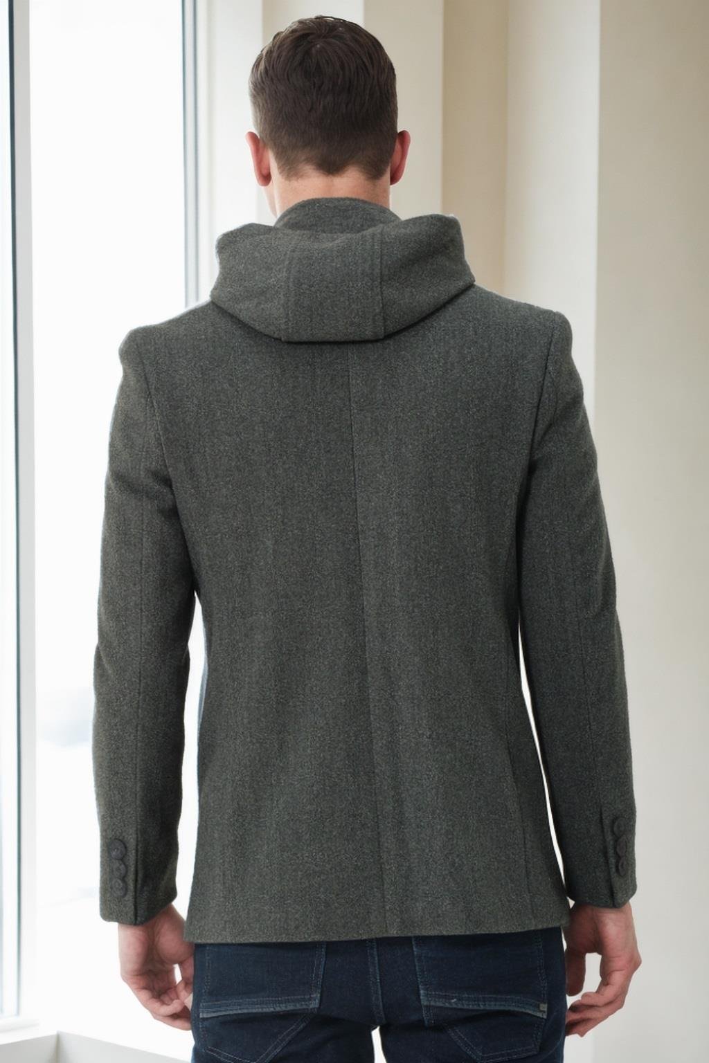 K7532 DEWBERRY ERKEK KABAN-ANTRASİT-1