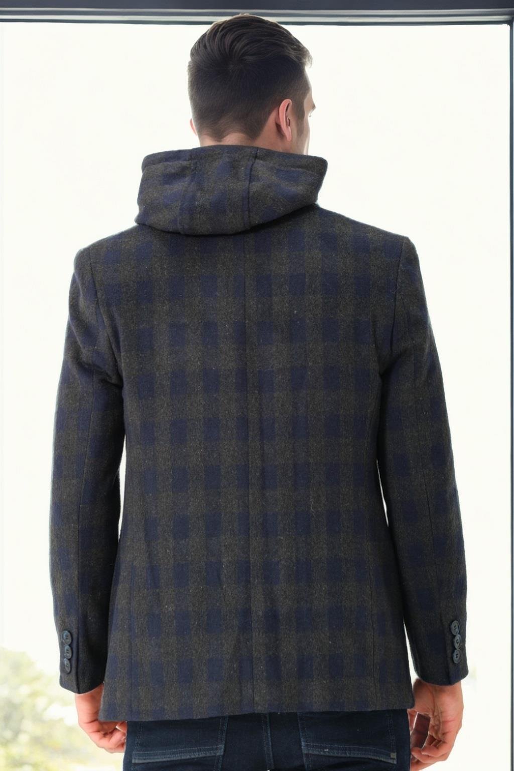 K7532 DEWBERRY ERKEK KABAN-EKOSE LACİVERT-1