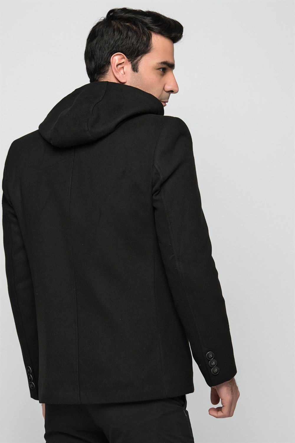 K7532 DEWBERRY ERKEK KABAN-SİYAH