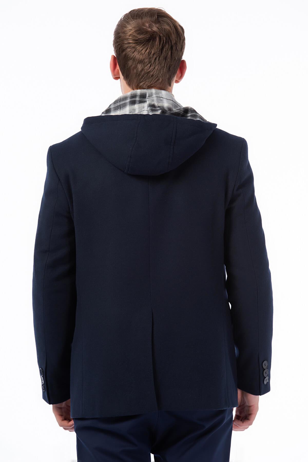 K7533 DEWBERRY ERKEK KABAN-LACİVERT-1