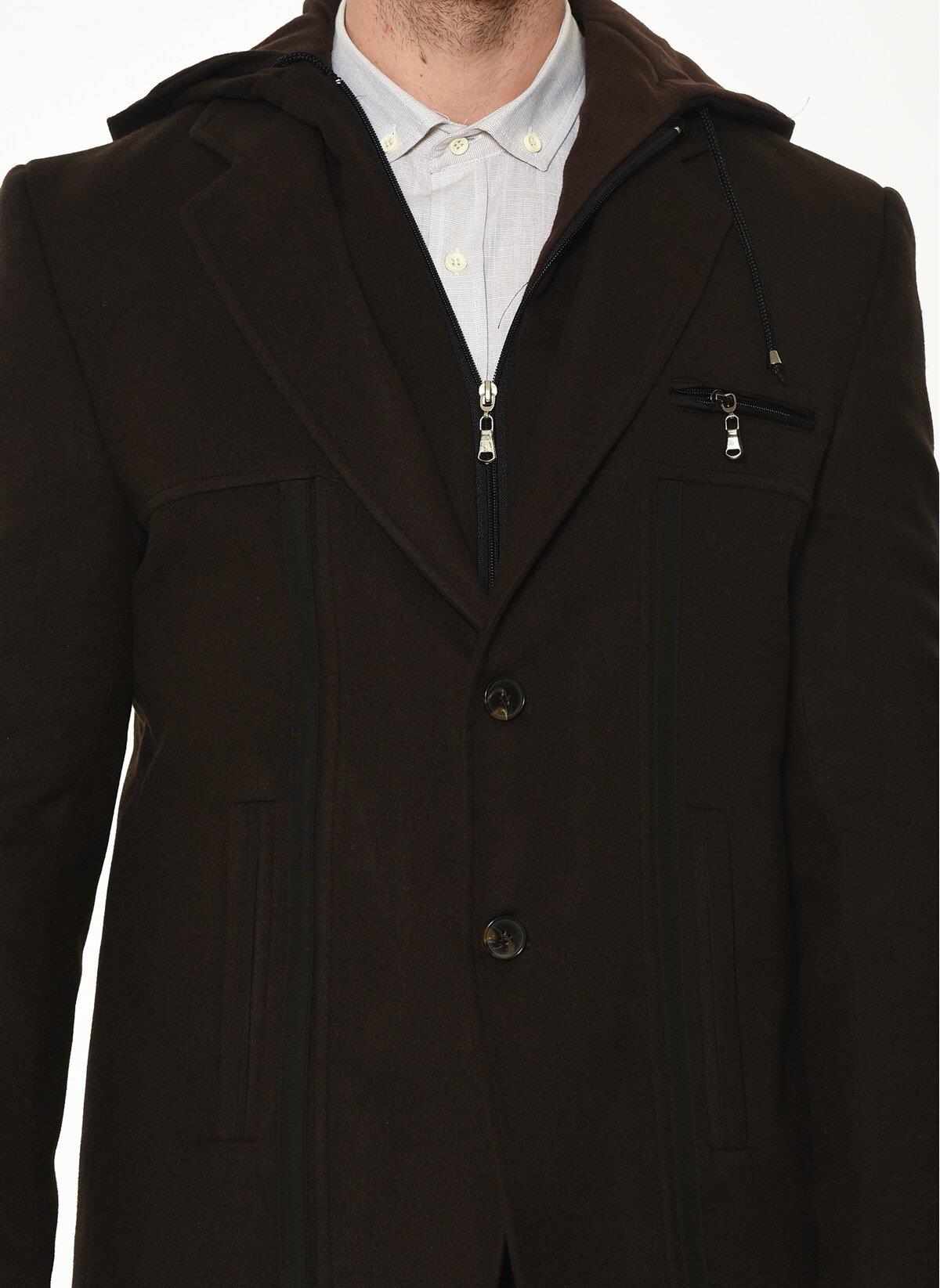 K7534 DEWBERRY ERKEK KABAN-KAHVE 1