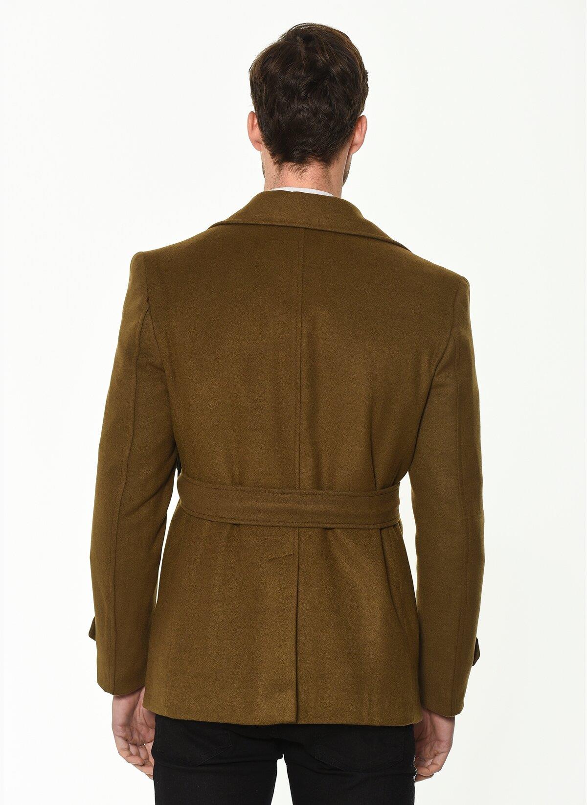 K7539 DEWBERRY SLIM-FIT ERKEK KABAN-CAMEL-1