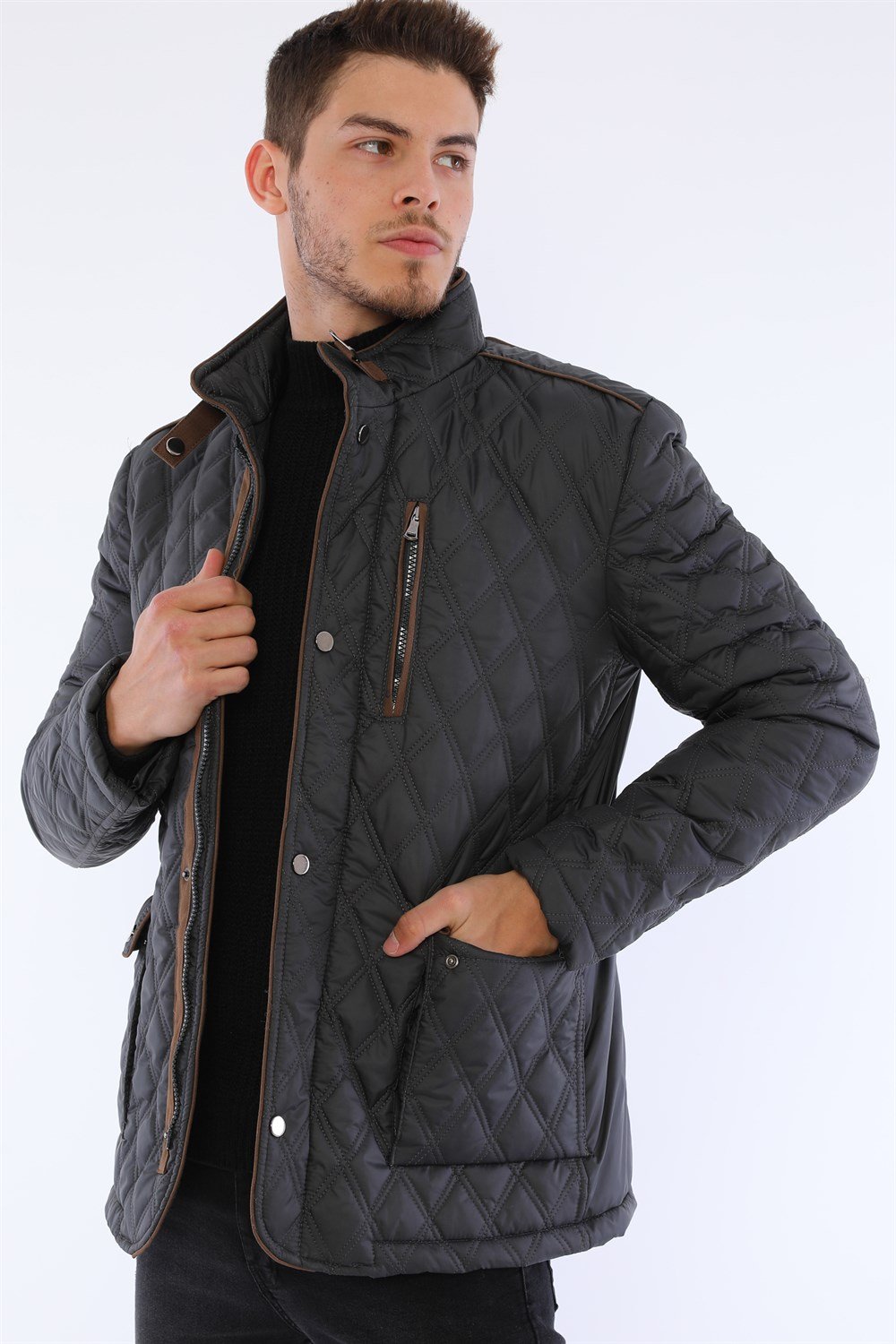 K8613 DEWBERRY KABAN-ANTRASİT