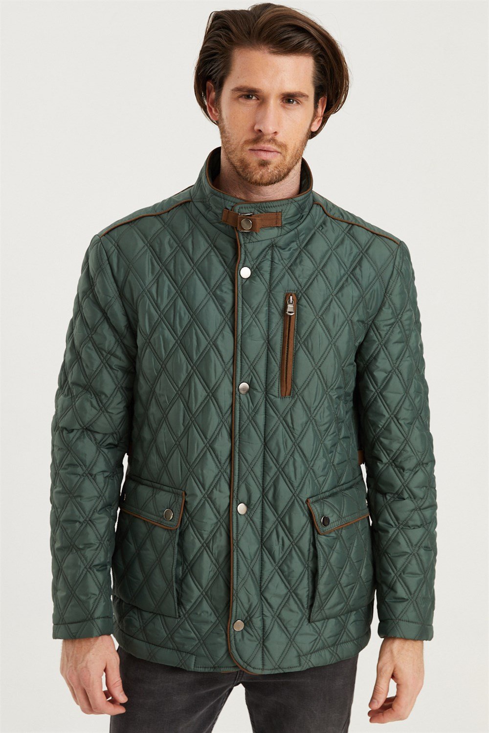 K8613 DEWBERRY KABAN-KOYU YEŞİL