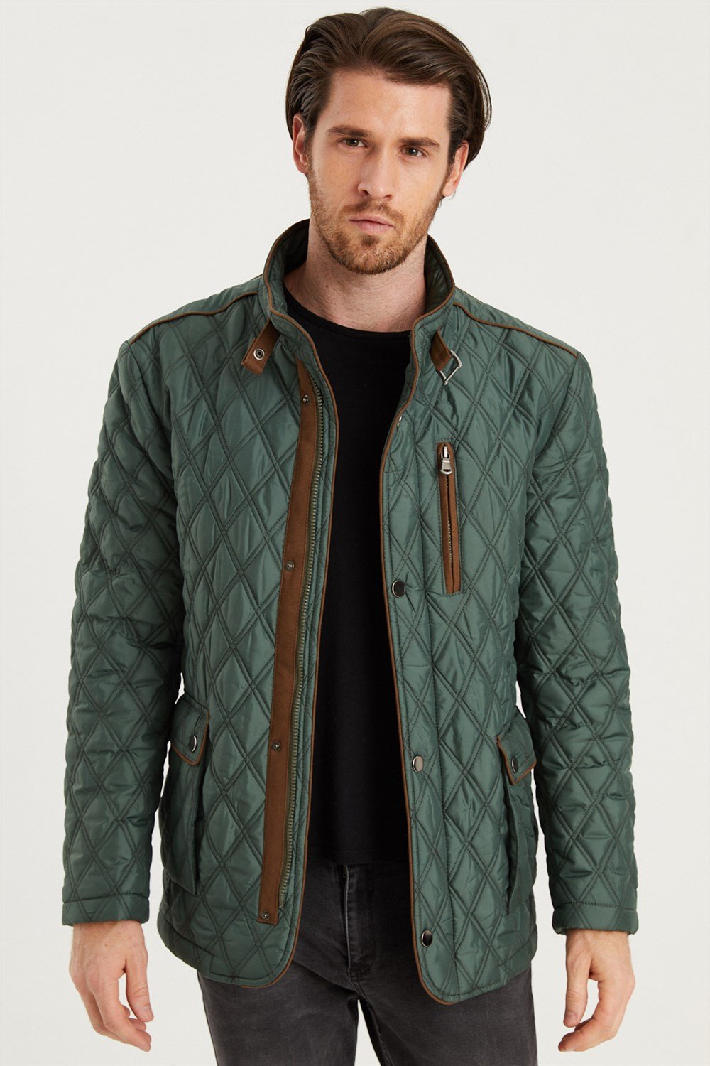 K8613 DEWBERRY KABAN-KOYU YEŞİL