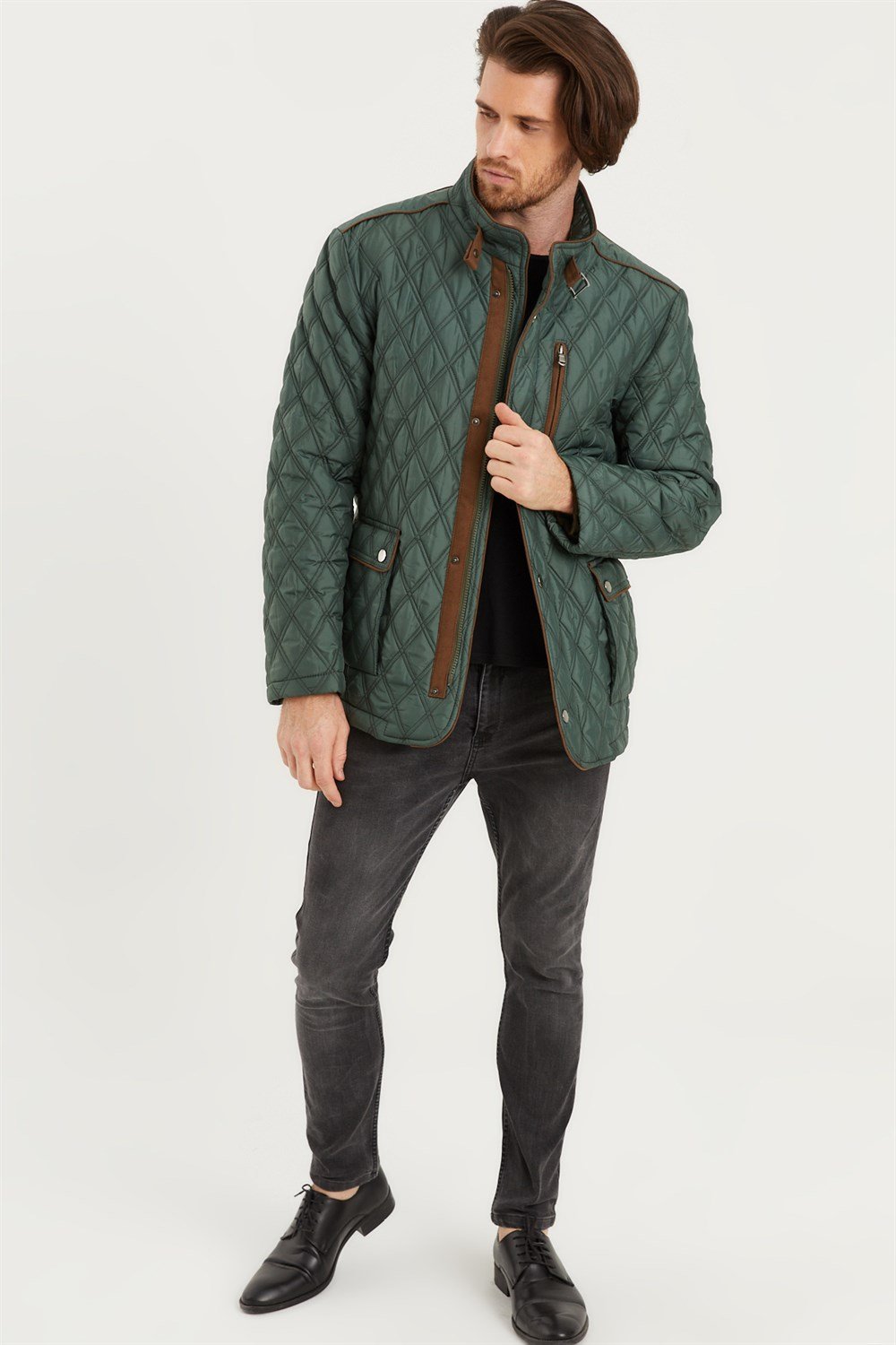 K8613 DEWBERRY KABAN-KOYU YEŞİL