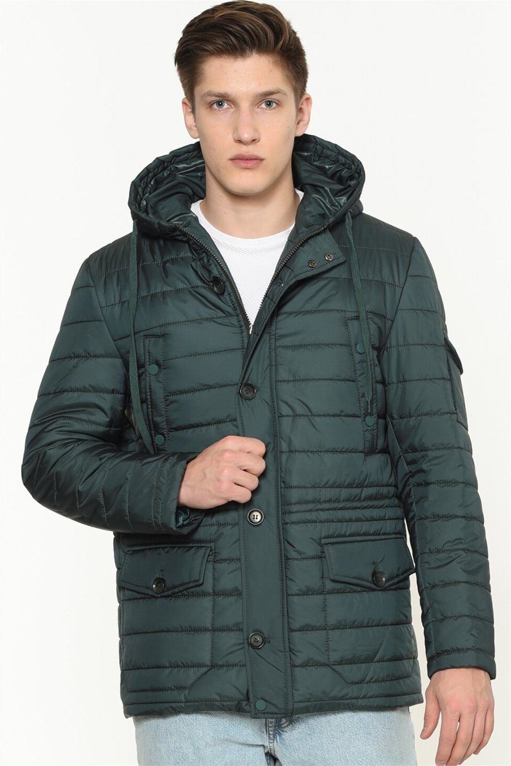 K8638  DEWBERRY ERKEK  KABAN-YEŞİL