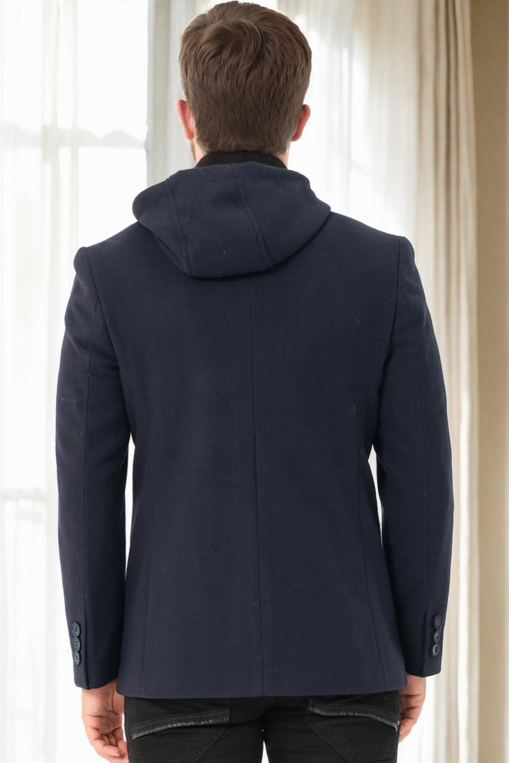 K9532 DEWBERRY ERKEK KABAN-LACİVERT