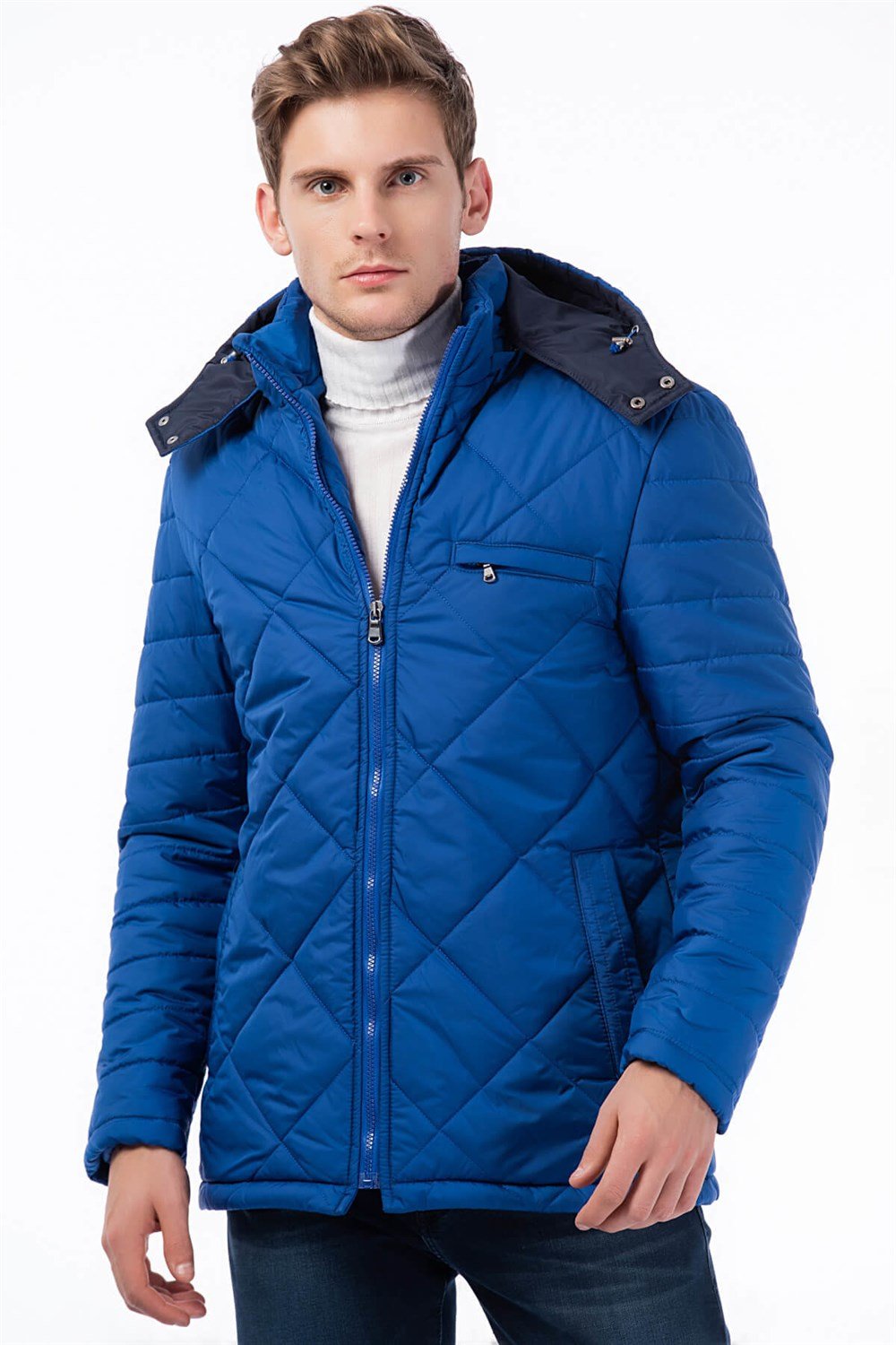 M8605 DEWBERRY ERKEK KABAN-SAKS MAVİSİ