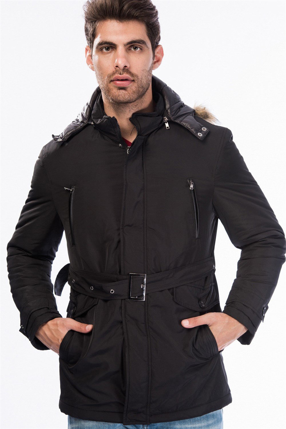 M8633 DEWBERRY ERKEK MONT-SİYAH