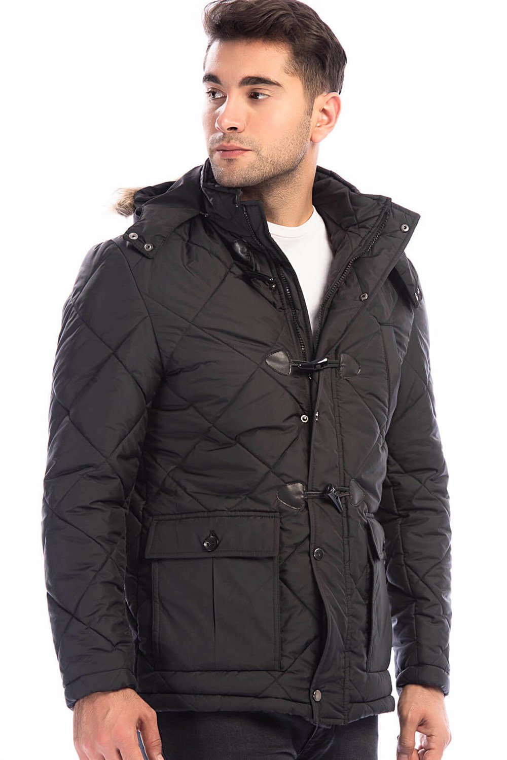 M8634 DEWBERRY ERKEK MONT-SİYAH