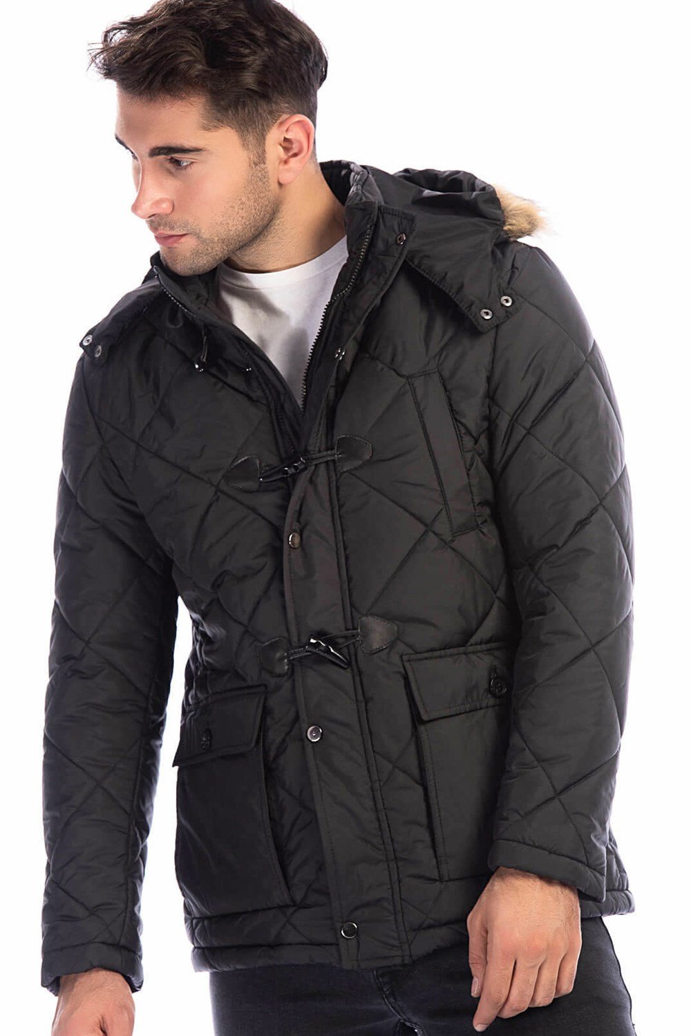M8634 DEWBERRY ERKEK MONT-SİYAH
