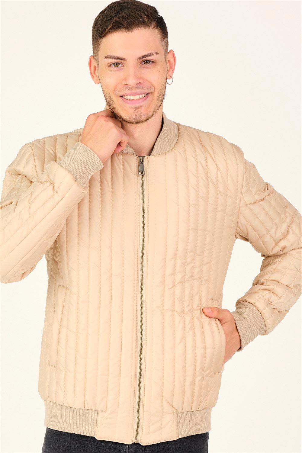 M8643 DEWBERRY ERKEK MONT-KREM