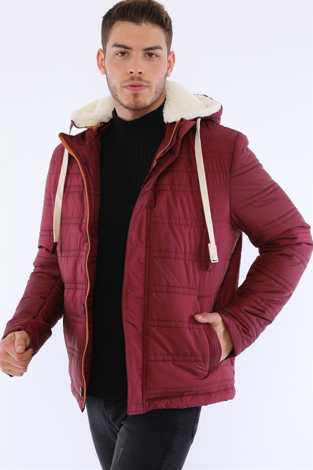 M8645 DEWBERRY ERKEK MONT-KOYU BORDO