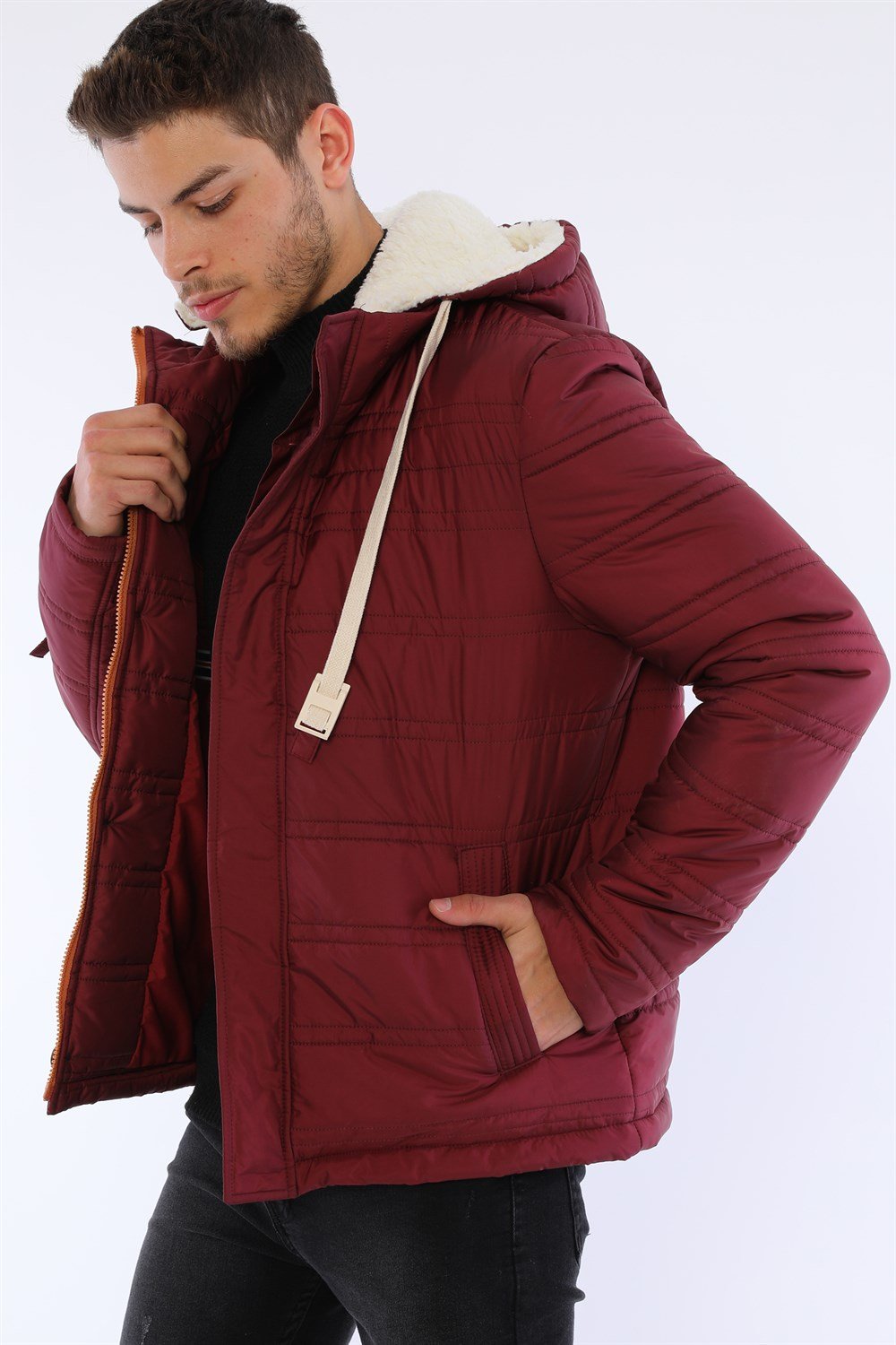 M8645 DEWBERRY ERKEK MONT-KOYU BORDO