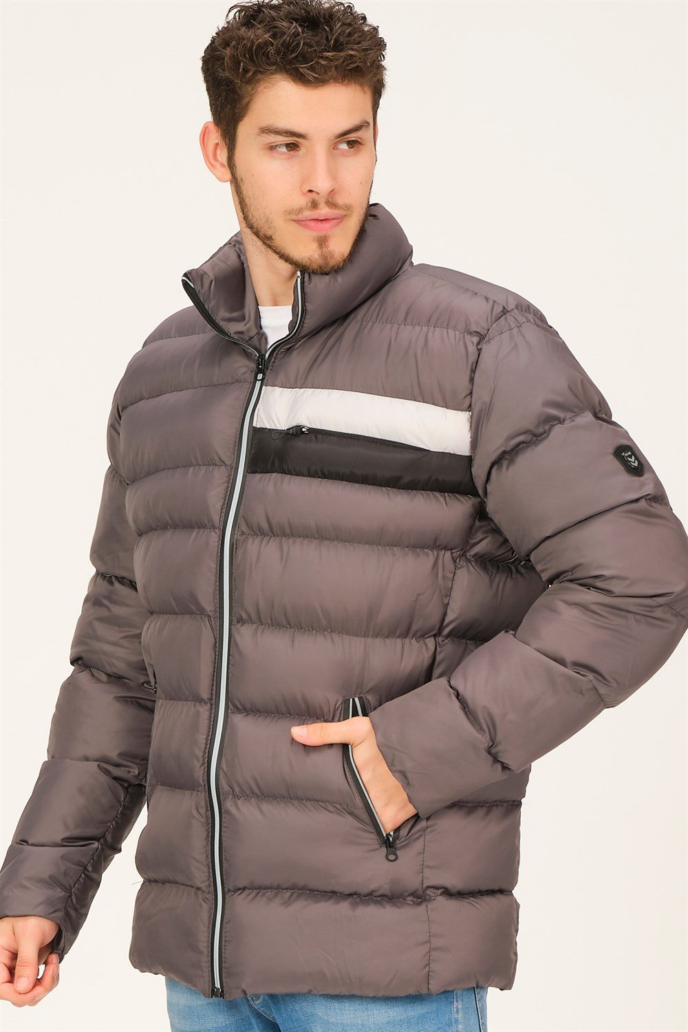 M8650 DEWBERRY ERKEK PUFFER MONT-KOYU ANTRASİT
