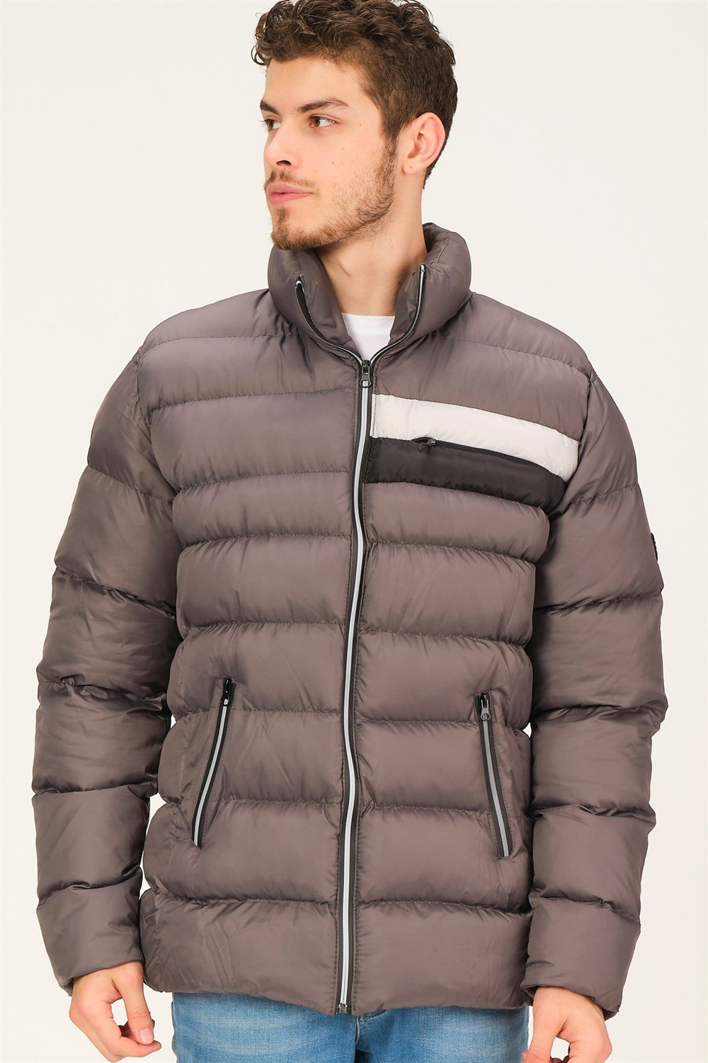 M8650 DEWBERRY ERKEK PUFFER MONT-KOYU ANTRASİT