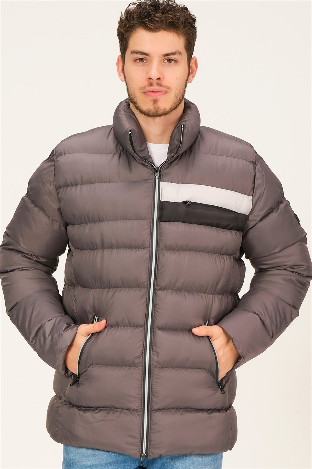 M8650 DEWBERRY ERKEK PUFFER MONT-KOYU ANTRASİT