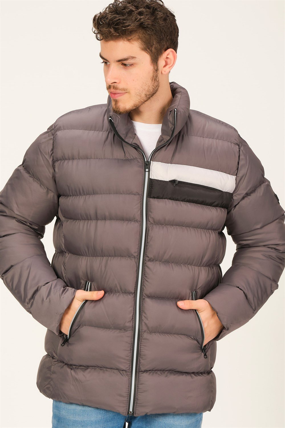 M8650 DEWBERRY ERKEK PUFFER MONT-KOYU ANTRASİT