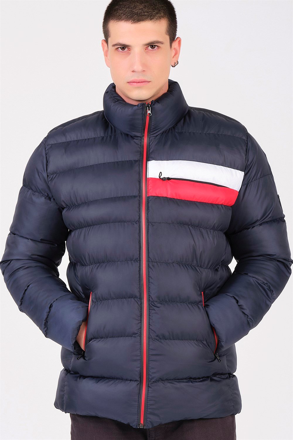 M8650 DEWBERRY ERKEK PUFFER MONT-LACİVERT