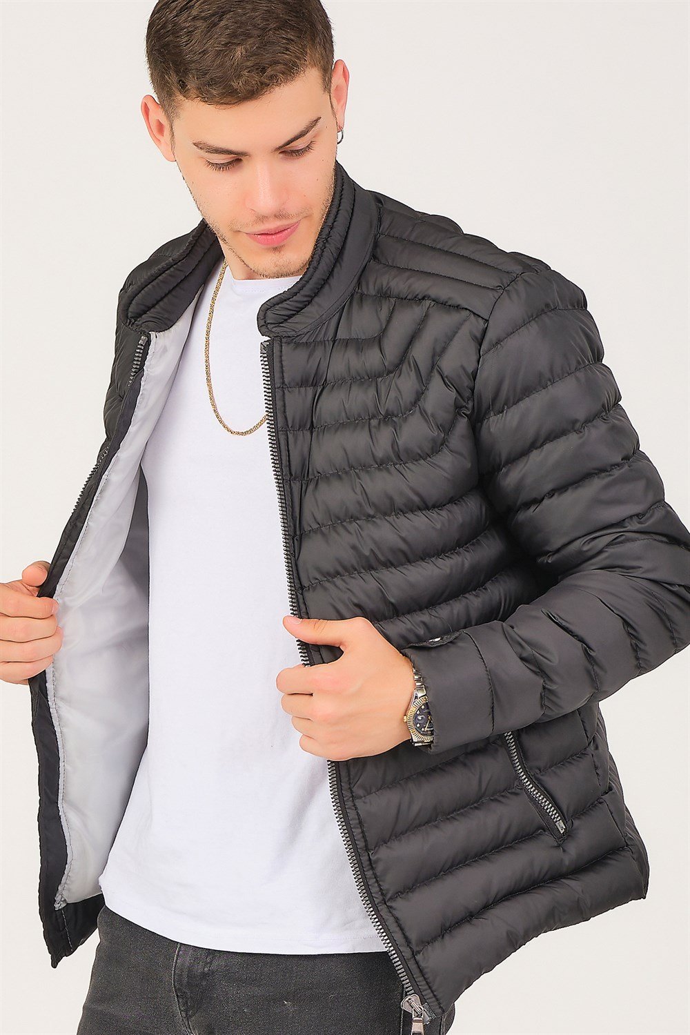 M8653 DEWBERRY ERKEK MONT-SİYAH