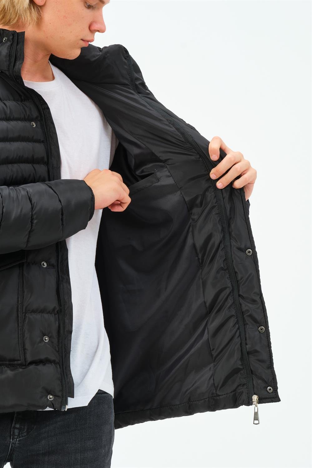 M8657 DEWBERRY ERKEK MONT-SİYAH