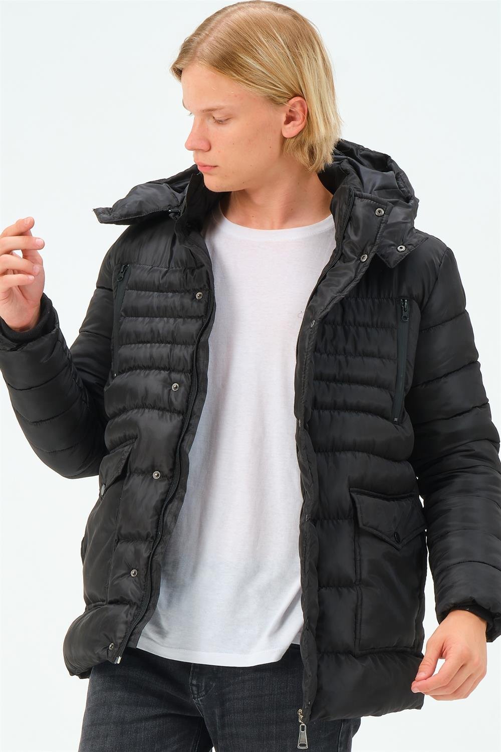 M8657 DEWBERRY ERKEK MONT-SİYAH