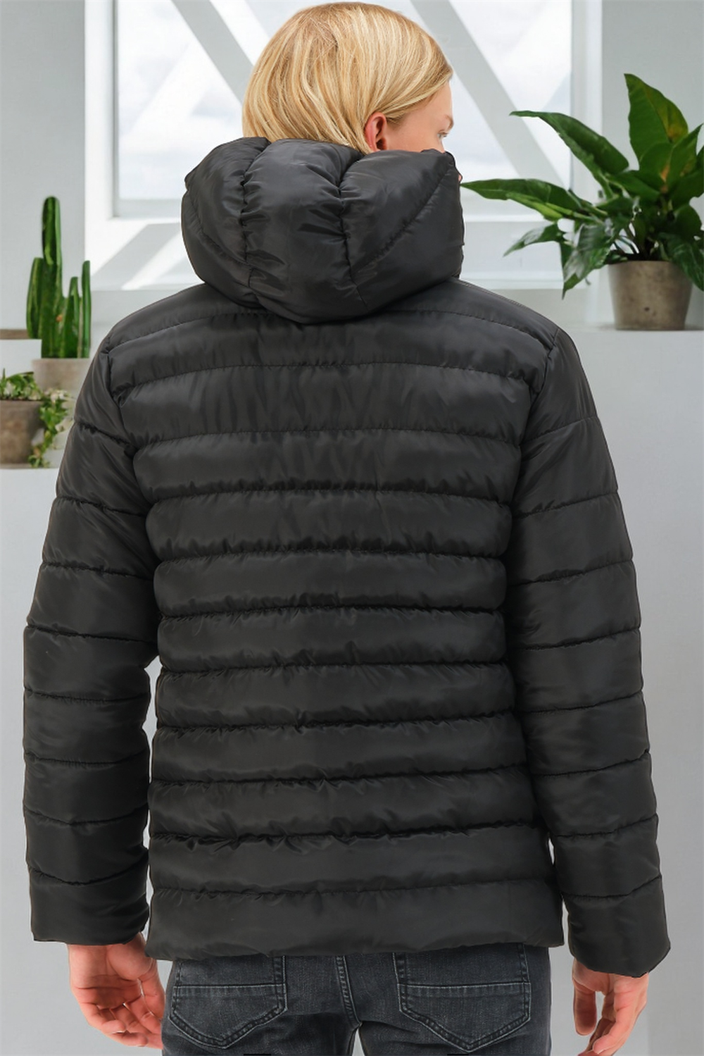 M8658 DEWBERRY ERKEK MONT-DÜZ SİYAH