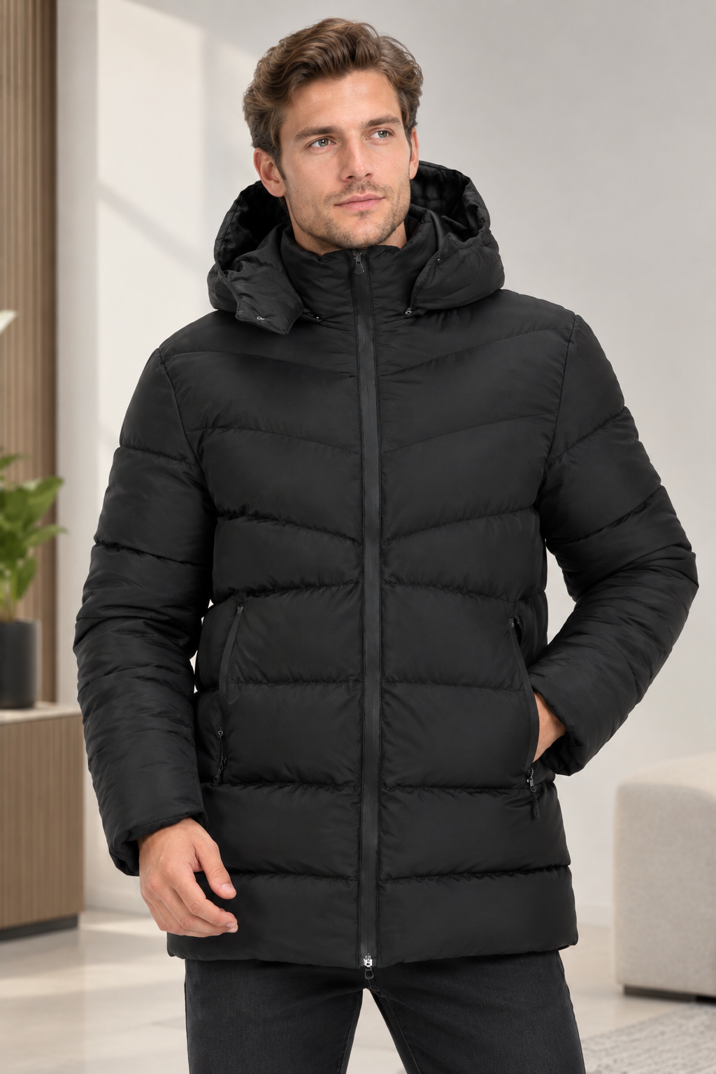M8659 DEWBERRY ERKEK MONT-SİYAH-2