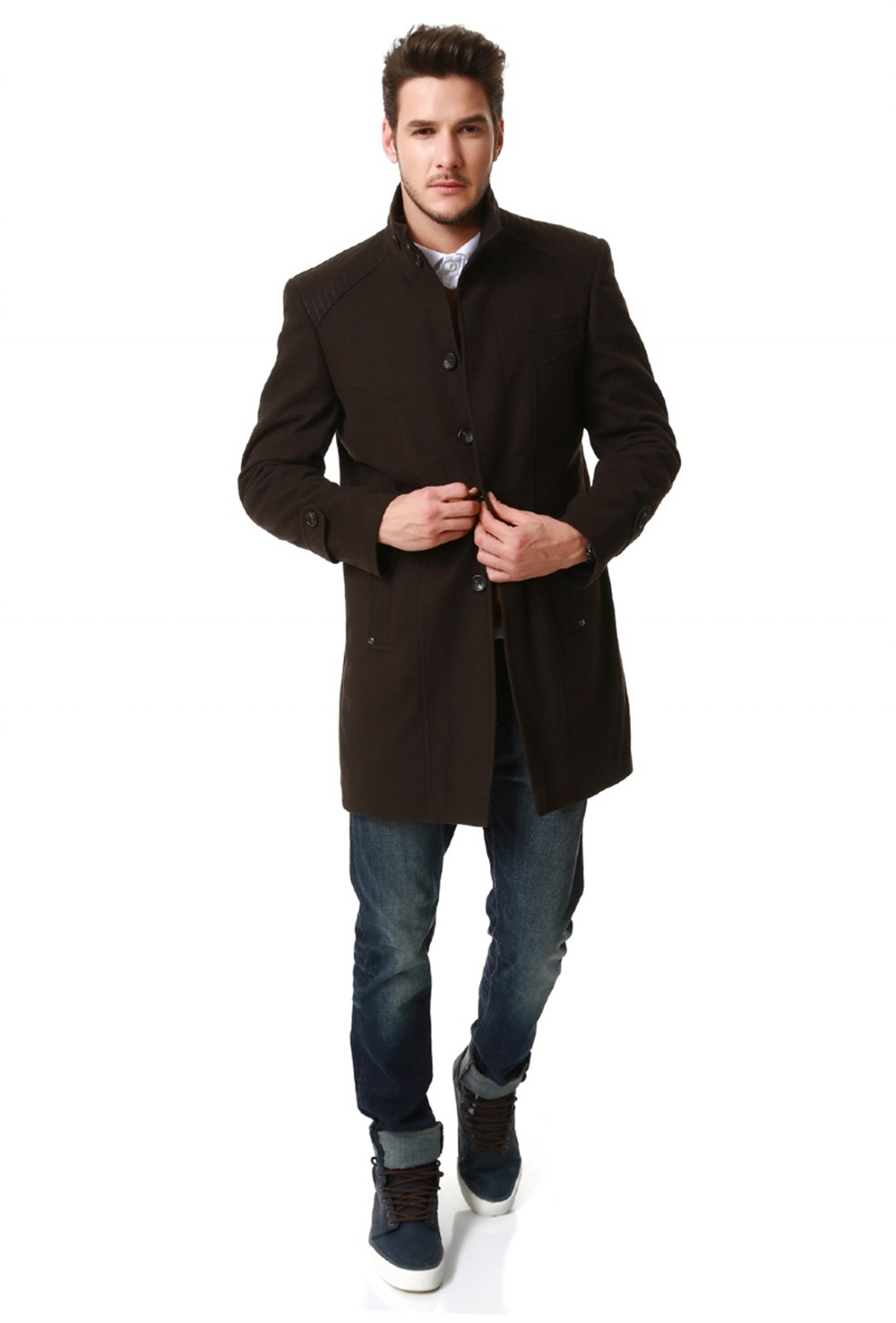 PLT7605 DEWBERRY PALTO-KAHVE