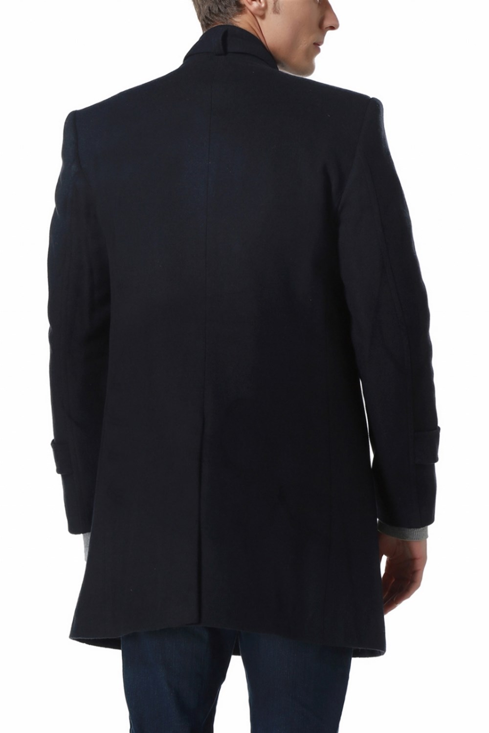 PLT8308 DEWBERRY PALTO-DESENLİ LACİVERT