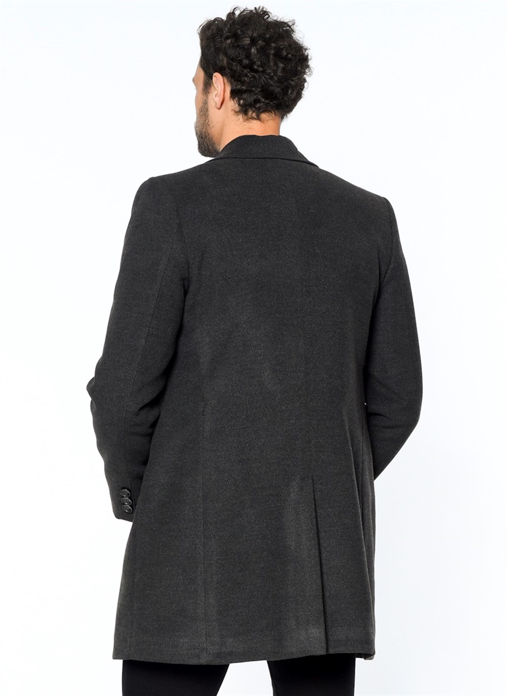 PLT8319 DEWBERRY ERKEK PALTO-ANTRASİT