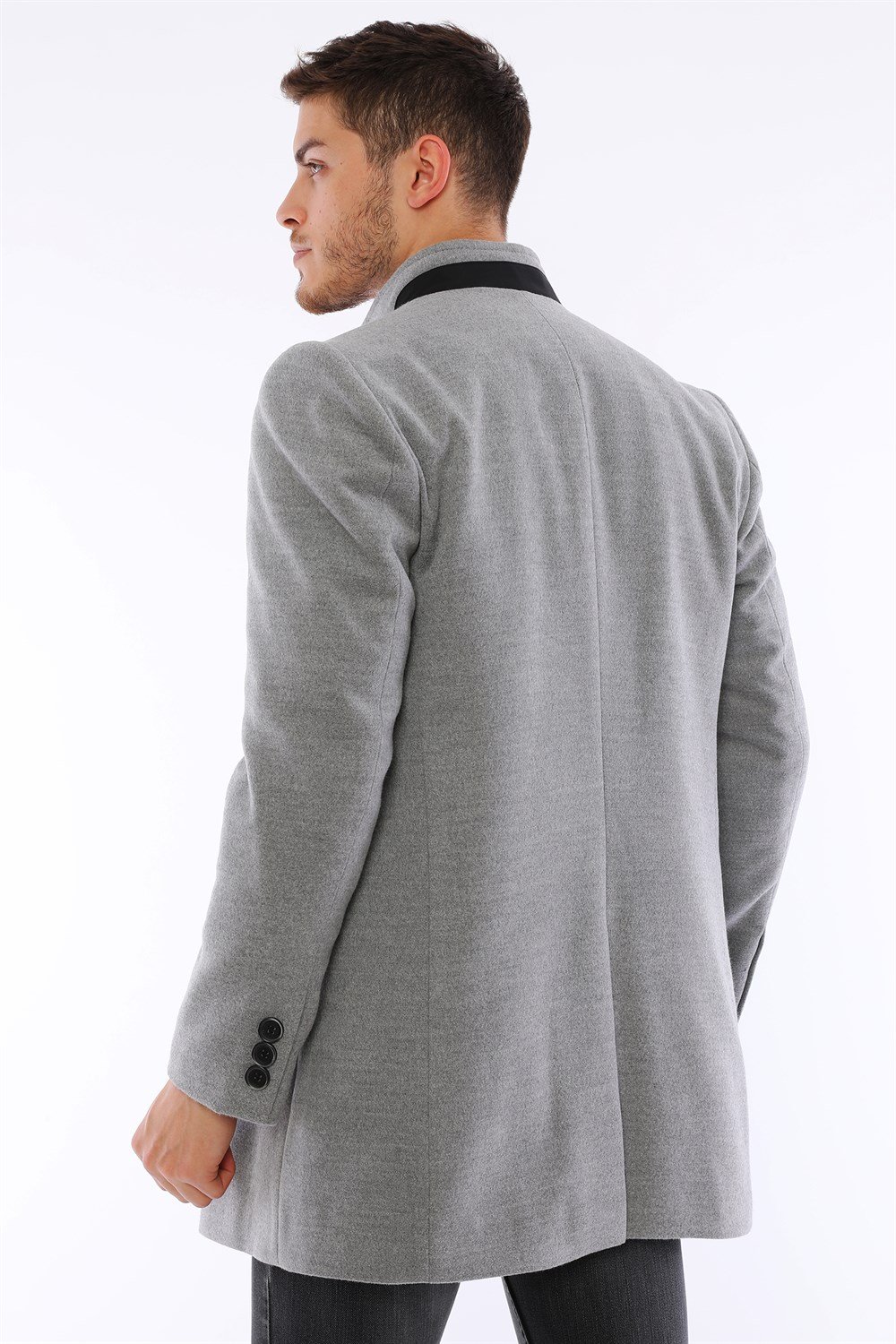PLT8327  DEWBERRY ERKEK PALTO-GRİ