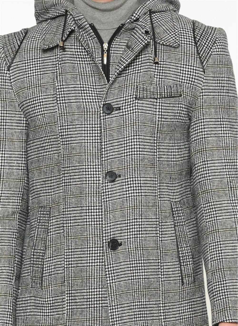 PLT8335 DEWBERRY ERKEK PALTO-EKOSE GRİ