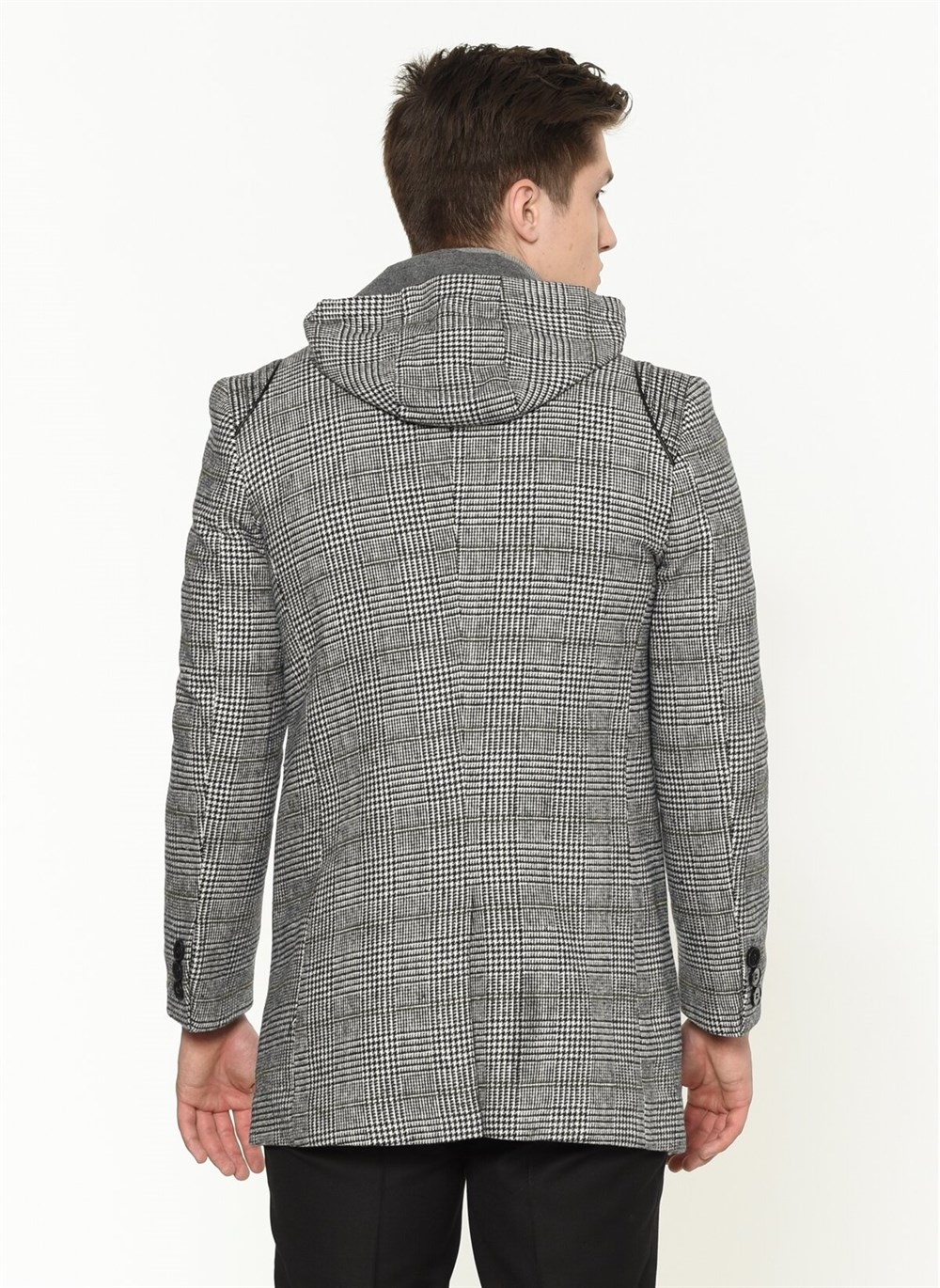PLT8335 DEWBERRY ERKEK PALTO-EKOSE GRİ