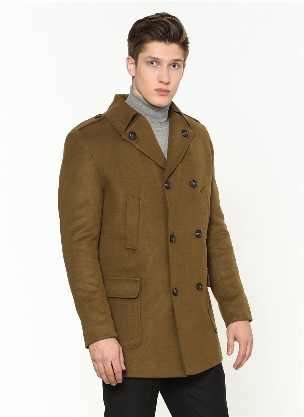 PLT8353  DEWBERRY SLIM-FIT PALTO-CAMEL