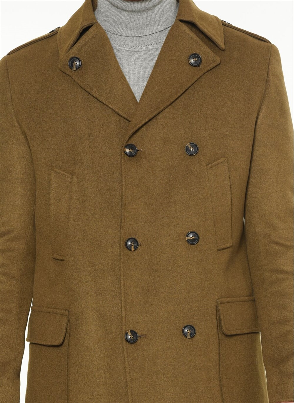 PLT8353  DEWBERRY SLIM-FIT PALTO-CAMEL