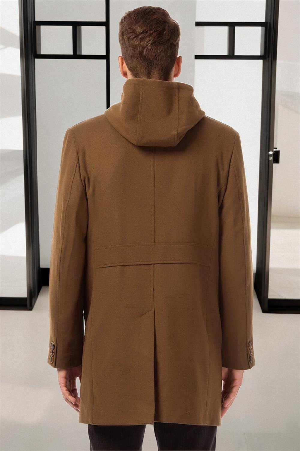 PLT8354 DEWBERRY SLIM-FIT PALTO-AÇIK CAMEL