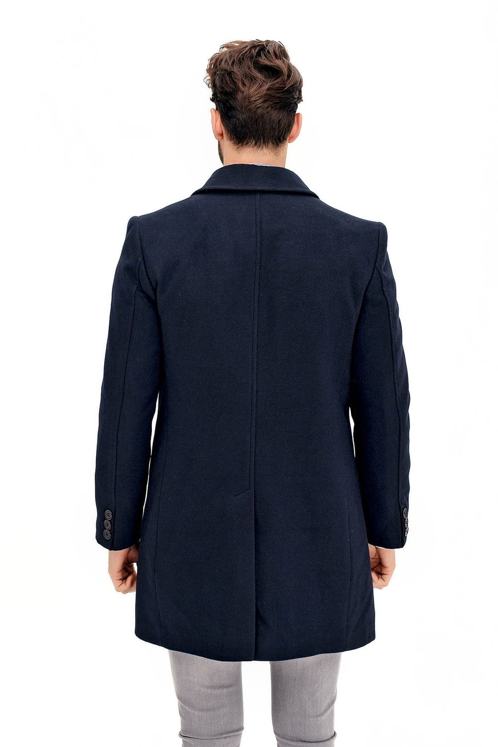 PLT8365 DEWBERRY ERKEK PALTO-LACİVERT