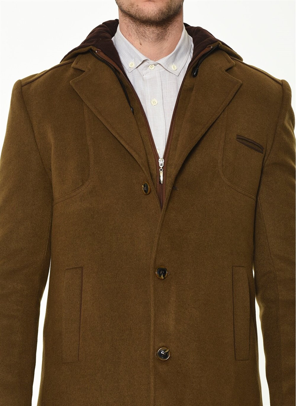 PLT8371 DEWBRRY ERKEK PALTO-CAMEL