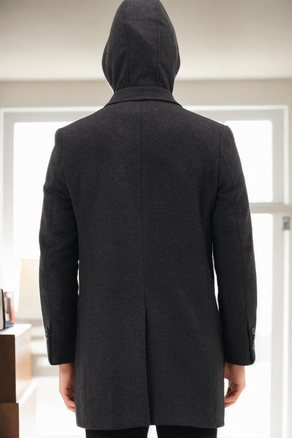 PLT8371 DEWBRRY ERKEK PALTO-DİAGONAL ANTRASİT-2