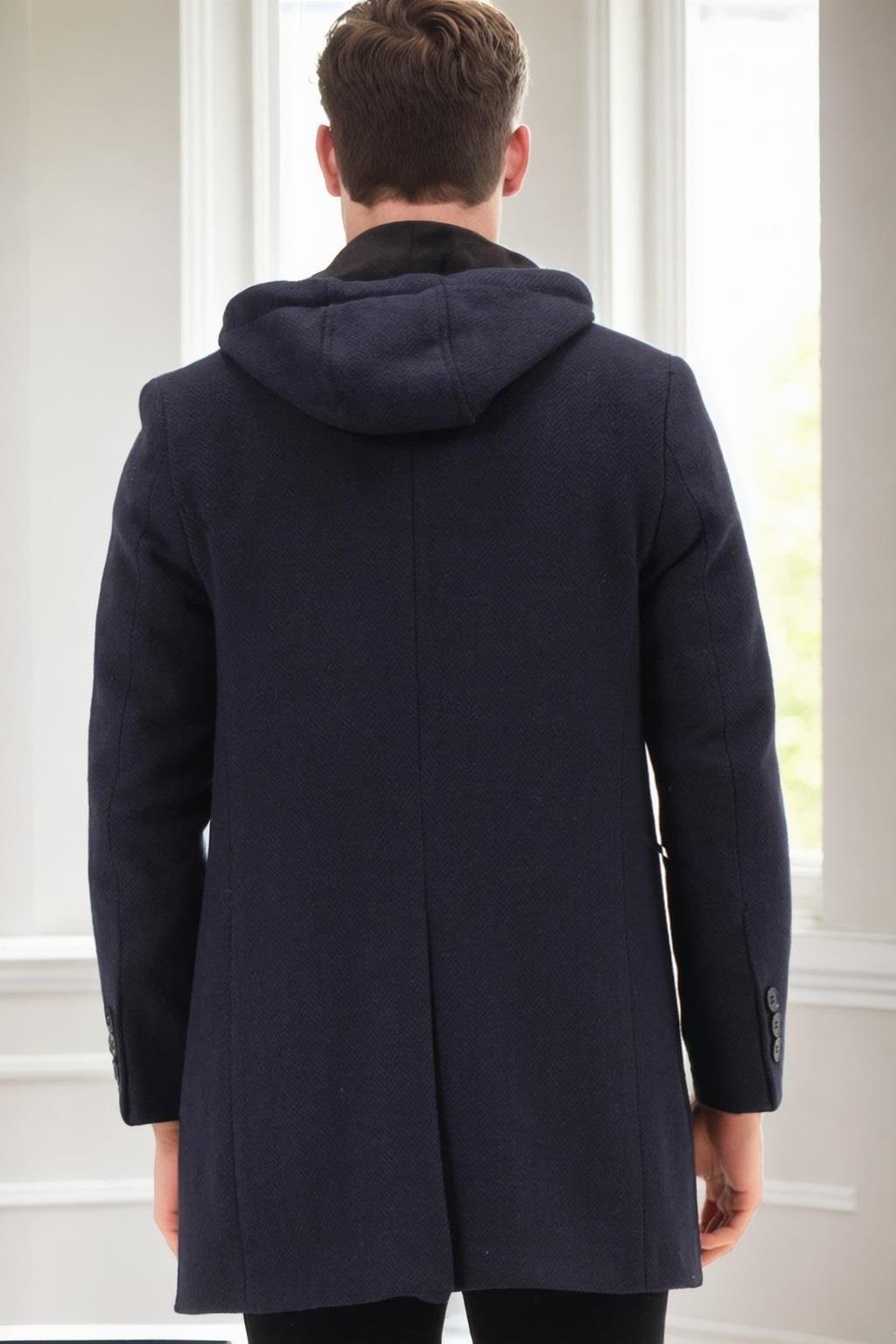 PLT8371 DEWBRRY ERKEK PALTO-DİAGONAL LACİVERT-2